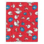Cat In The Hat | The Fish Red Pattern Jigsaw Puzzle