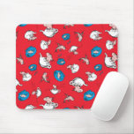 Cat In The Hat | The Fish Red Pattern Mouse Pad