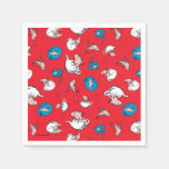 Cat In The Hat | The Fish Red Pattern Napkins