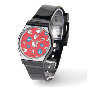 Cat In The Hat The Fish Red Pattern Watch