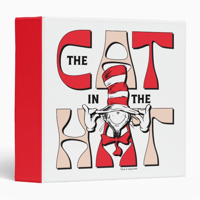 Cat In the Hat | The Silly Cat In The Hat 3 Ring Binder (Front/Spine)