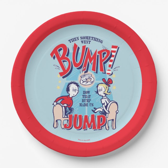 Cat In the Hat | Then Something Went Bump Paper Plates (Front)
