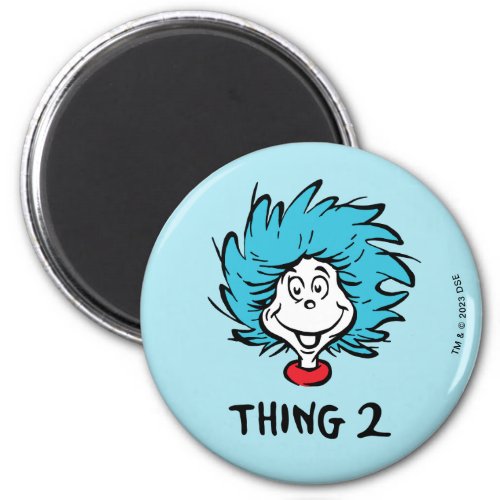 Cat in the Hat  Thing 1 Thing 2 _ Thing 2 Magnet