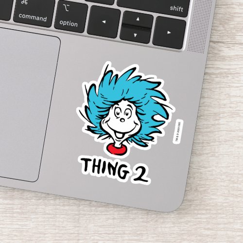 Cat in the Hat  Thing 1 Thing 2 _ Thing 2 Sticker