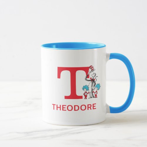 Cat in the Hat Thing One Name  Monogram T Mug