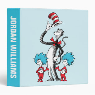 Cat in the Hat, Thing One & Thing Two 3 Ring Binder