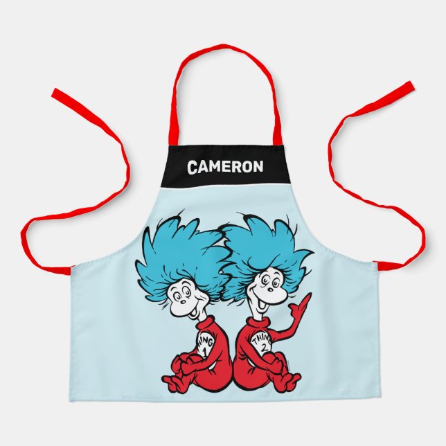 Cat in the Hat Thing One & Thing Two Apron (Front)