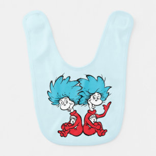 Cat in the Hat Thing One & Thing Two Baby Bib