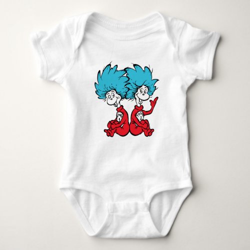 Cat in the Hat Thing One  Thing Two Baby Bodysuit