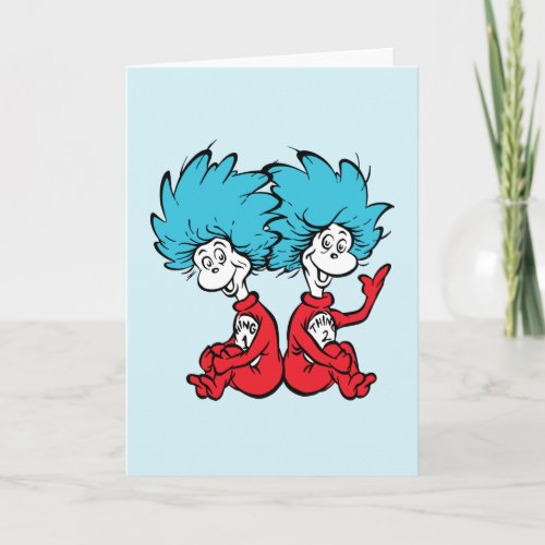 Cat in the Hat Thing One  Thing Two Card