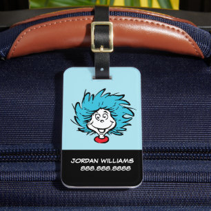 Cat in the Hat Thing One Thing Two - Custom Thing Luggage Tag