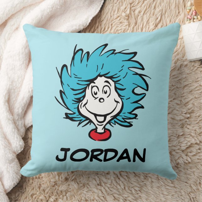 Cat in the Hat Thing One Thing Two - Custom Thing Throw Pillow (Blanket)