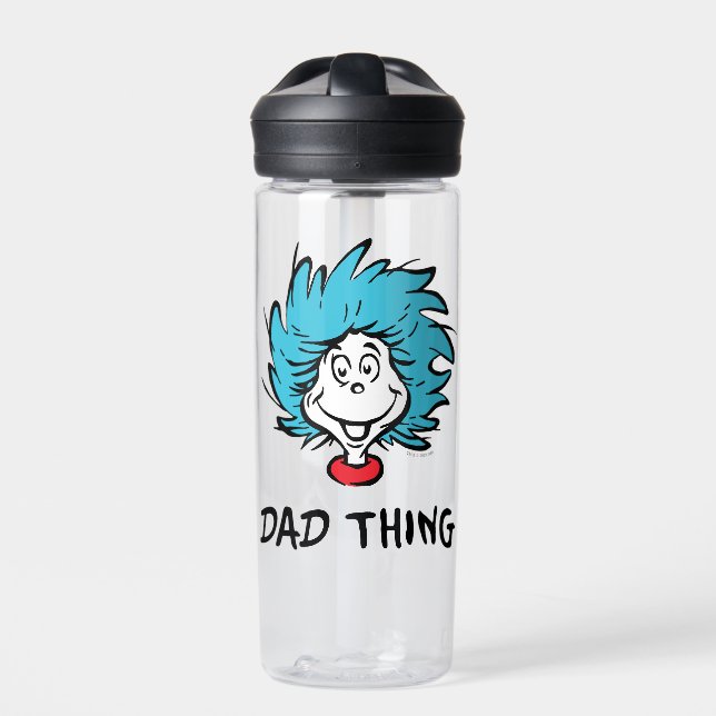 Cat in the Hat | Thing One Thing Two - Dad Thing Water Bottle (Front)