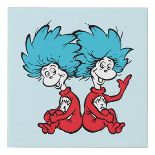 Cat in the Hat Thing One & Thing Two Faux Canvas Print