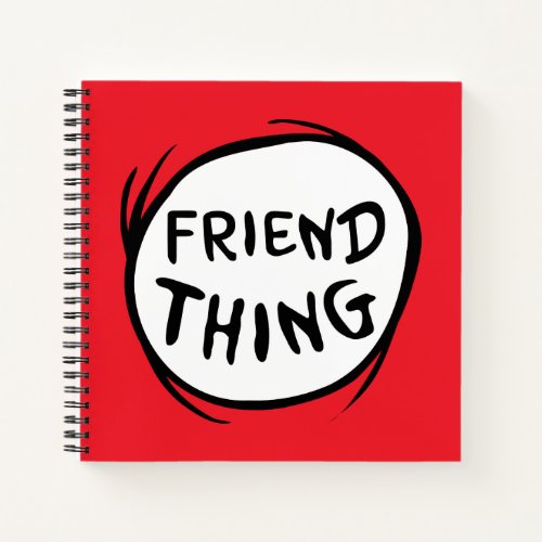 Cat in the Hat Thing One Thing Two _ Friend Thing Notebook