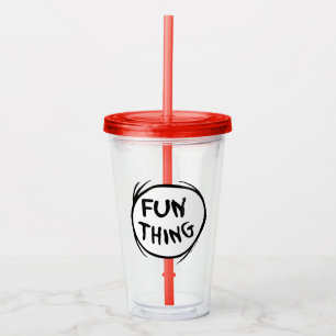 Cat in the Hat Thing One Thing Two - Fun Thing Acrylic Tumbler
