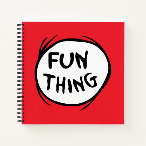 Cat in the Hat  Thing One Thing Two _ Fun Thing Notebook