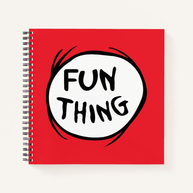 Cat in the Hat | Thing One Thing Two - Fun Thing Notebook (Front)