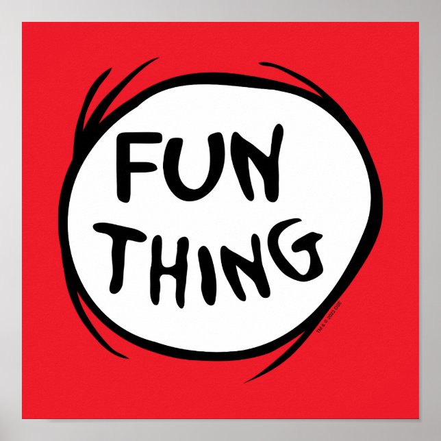 Cat in the Hat | Thing One Thing Two - Fun Thing Poster (Front)