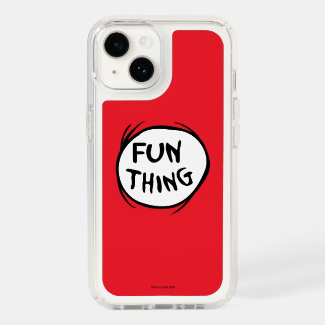 Cat in the Hat | Thing One Thing Two - Fun Thing Speck iPhone Case (Front)