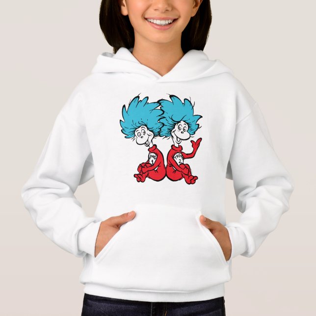Cat in the Hat Thing One & Thing Two Hoodie (Front)