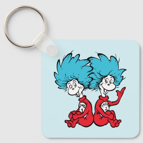 Cat in the Hat Thing One  Thing Two Keychain