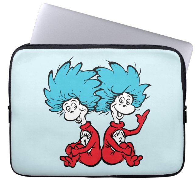 Cat in the Hat Thing One & Thing Two Laptop Sleeve (Front)