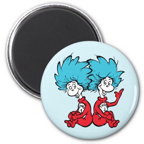 Cat in the Hat Thing One  Thing Two Magnet