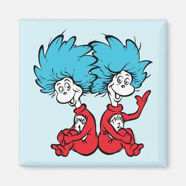 Cat in the Hat Thing One & Thing Two Magnet (Front)