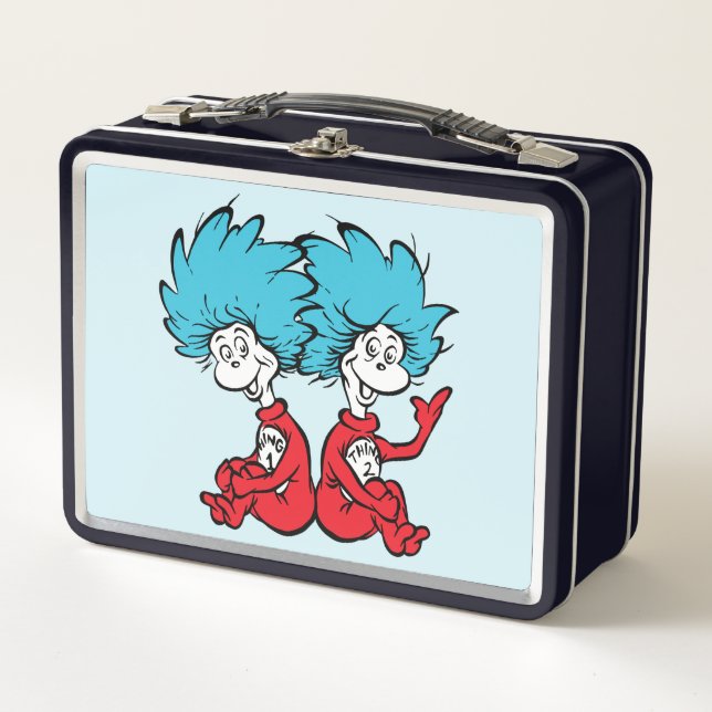 Cat in the Hat Thing One & Thing Two Metal Lunch Box (Front)