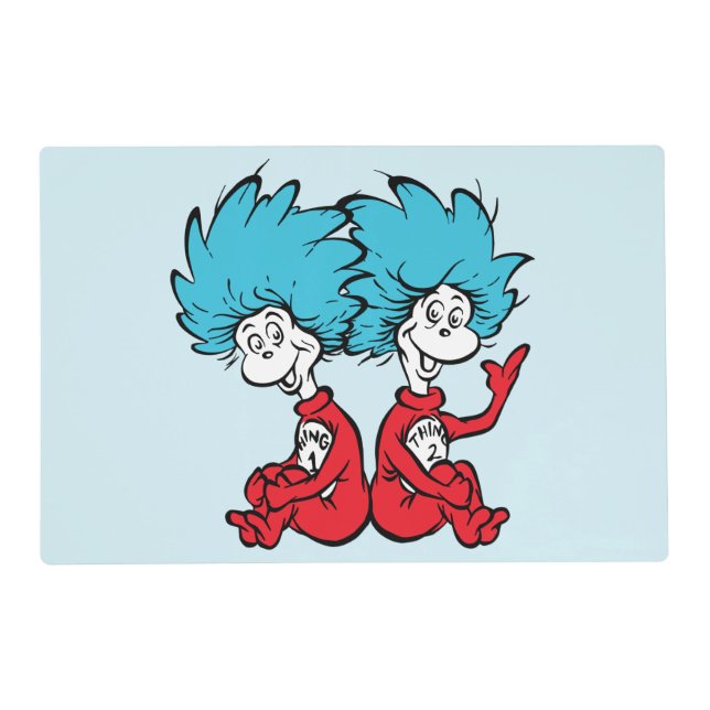Cat in the Hat Thing One & Thing Two Placemat (Front)