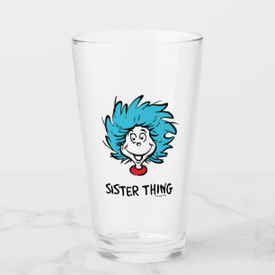 Cat in the Hat Thing One Thing Two - Sister Thing Glass