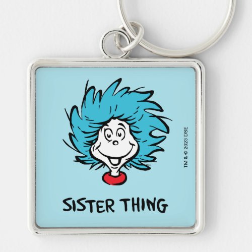 Cat in the Hat Thing One Thing Two _ Sister Thing Keychain