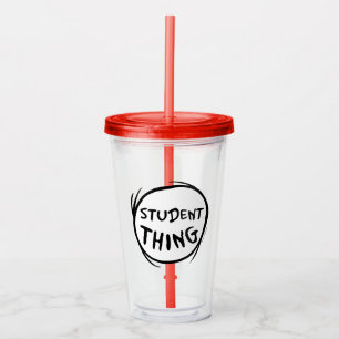 Cat in the Hat Thing One Thing Two Student Thing Acrylic Tumbler