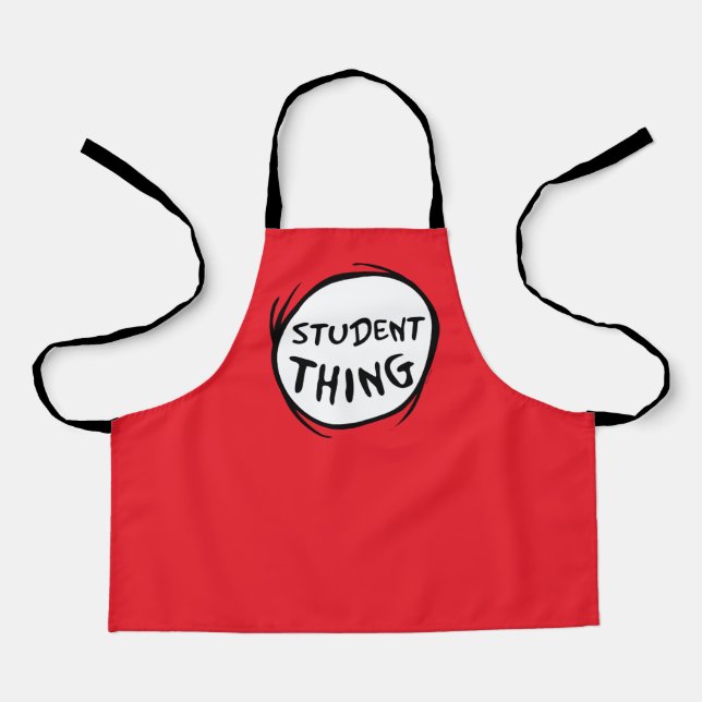 Cat in the Hat Thing One Thing Two Student Thing Apron (Front)