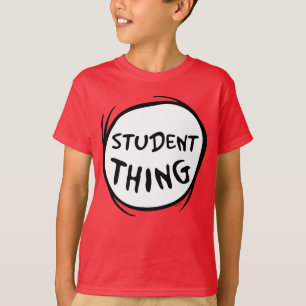 Cat in the Hat Thing One Thing Two Student Thing T-Shirt