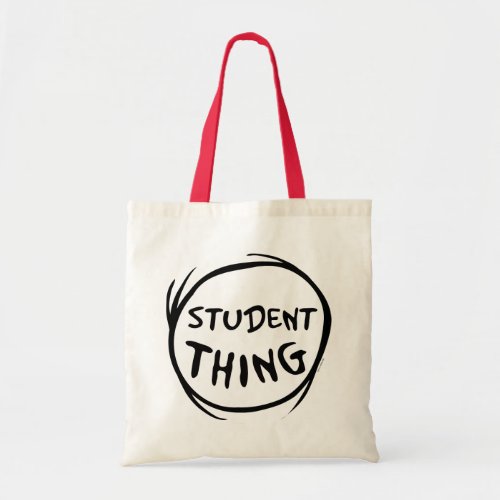 Cat in the Hat Thing One Thing Two Student Thing Tote Bag