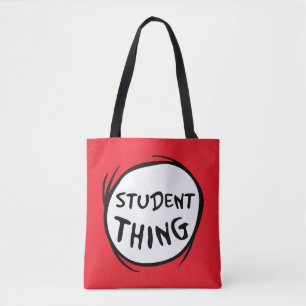 Cat in the Hat Thing One Thing Two Student Thing Tote Bag