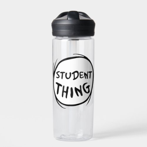 Cat in the Hat Thing One Thing Two Student Thing Water Bottle