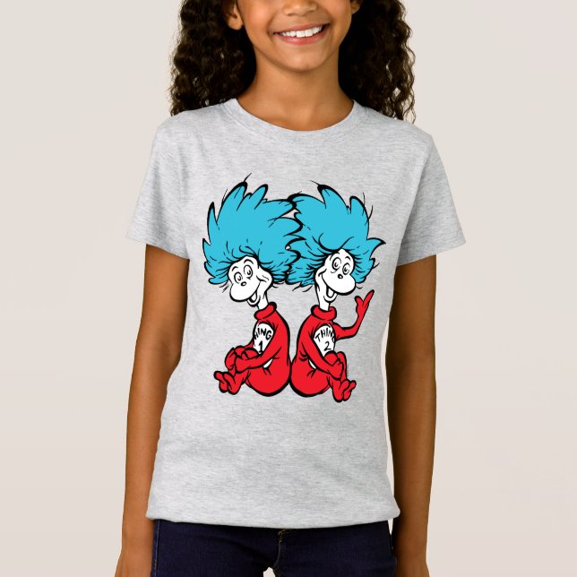Cat in the Hat Thing One & Thing Two T-Shirt (Front)