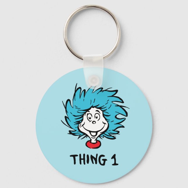 Cat in the Hat | Thing One Thing Two - Thing One Keychain (Front)