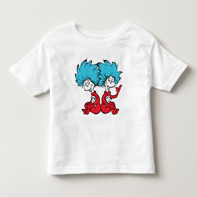 Cat in the Hat Thing One & Thing Two Toddler T-shirt (Front)