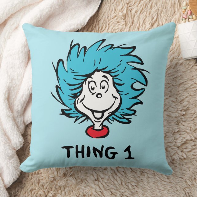 Cat in the Hat | Thing One Throw Pillow (Blanket)