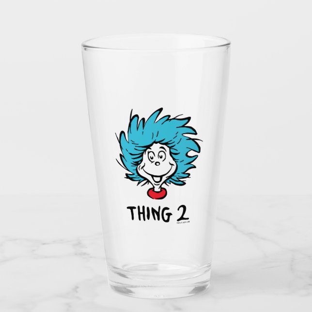 Cat in the Hat | Thing Two Glass (Front)