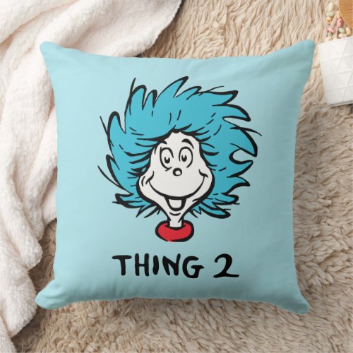 Cat in the Hat  Thing Two Throw Pillow
