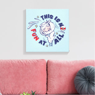 Cat In the Hat This Is Not Fun At All Canvas Print