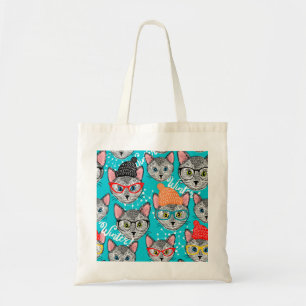 Cat in the hat tote bag