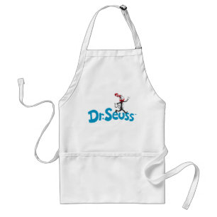 Cat in the Hat Vintage Logo Adult Apron