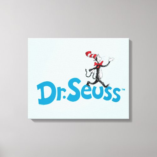 Cat in the Hat Vintage Logo Canvas Print