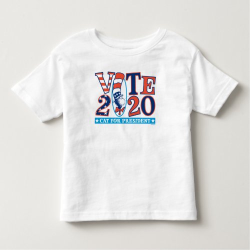 Cat in the Hat  Vote 2020 Toddler T_shirt